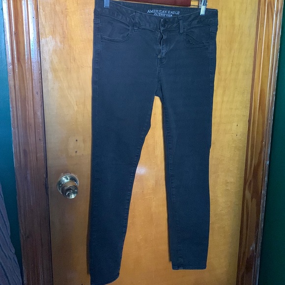 American Eagle Outfitters Jeans Low Rise Black Skinny Jean Poshmark